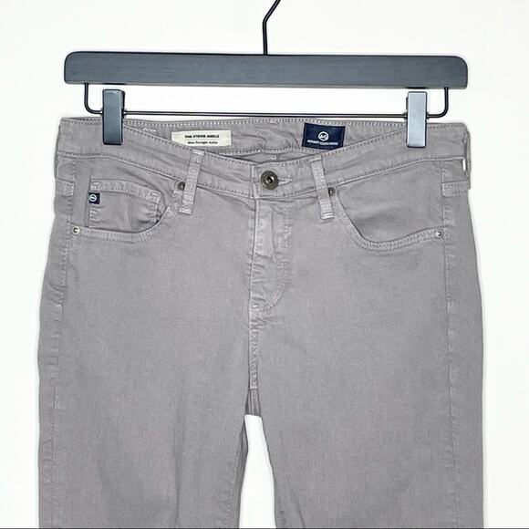 AG Adriano Goldschmied gray Stevie slim straight ankle jeans size women's 26R - Picture 3 of 7